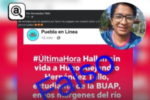 Familia desmiente que Hugo Alejandro haya sido localizado sin vida
