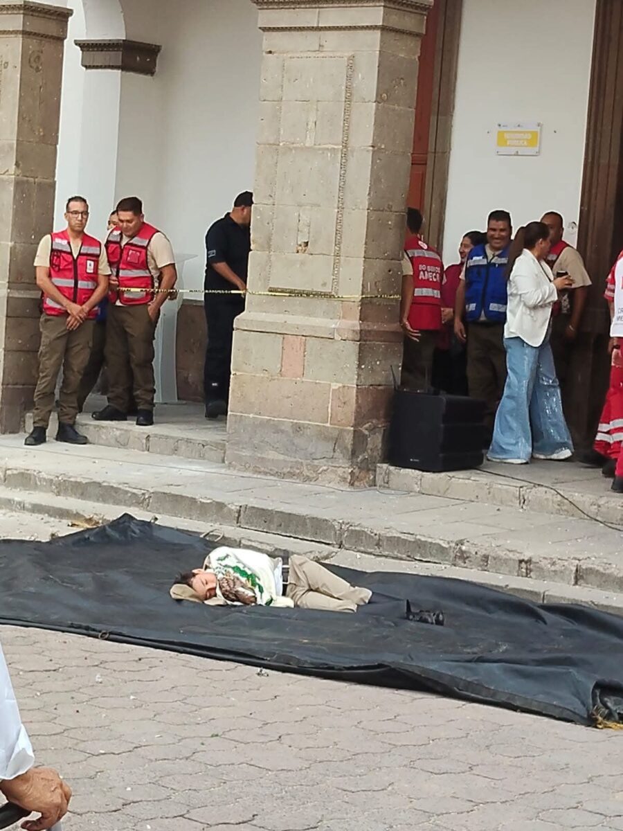 Niño recrea salto de Juan Escutia