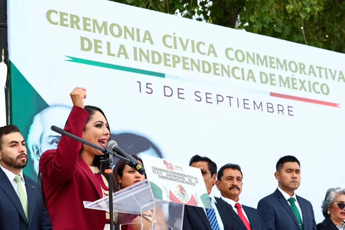 Encabeza Tonantzin Fernández ceremonia conmemorativa de la Independencia de México