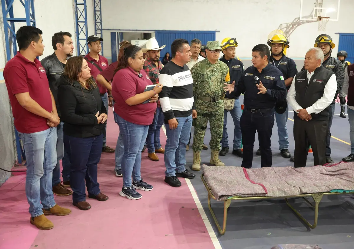 Fortalece protección civil refugios temporales ante temporal lluvioso en Sierra Norte