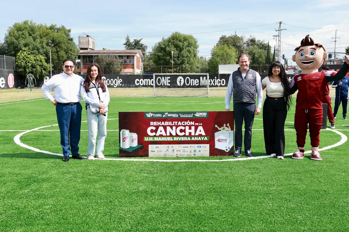 Impulsa Gobierno de Pepe Chedraui la rehabilitación y dignificación de espacios deportivos en Puebla Capital