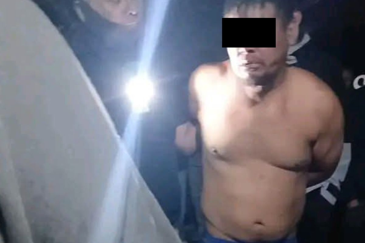 Habitantes de San Agustín Tlaxco durante el intento de linchamiento en Acajete | Foto: Cortesía