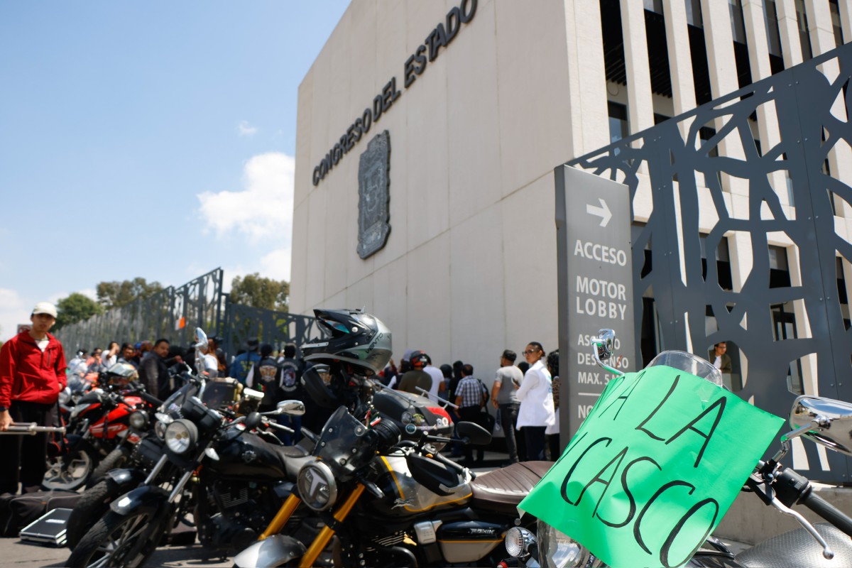 Motociclistas piden un padrón real de usuarios en Puebla | Foto: Agencia Enfoque