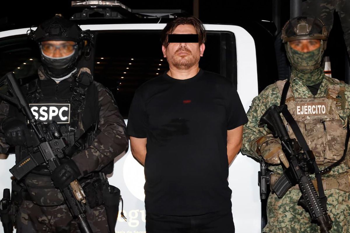 Jesús Antonio "N", alias "El Peli", tras su detención en Mazatlán, Sinaloa | Foto: Cortesía