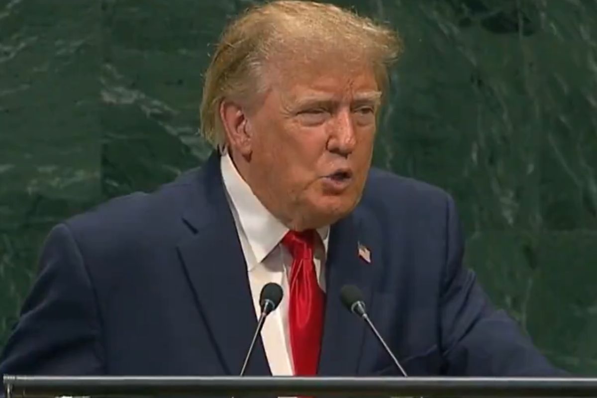 Donald Trump durante su discurso ante la Asamblea General de la ONU sobre México y los cárteles | Foto: Cortesía