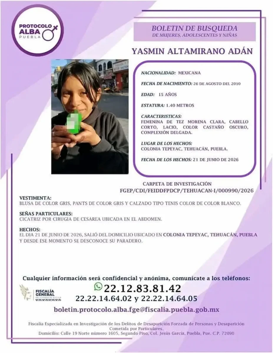 Identifican por ADN a Yasmin Altamirano