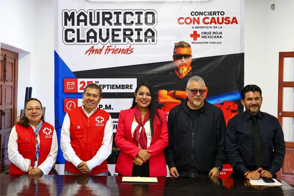 Suma Tonantzin Fernández a Mauricio Clavería a una causa en favor de la Cruz Roja Cholula