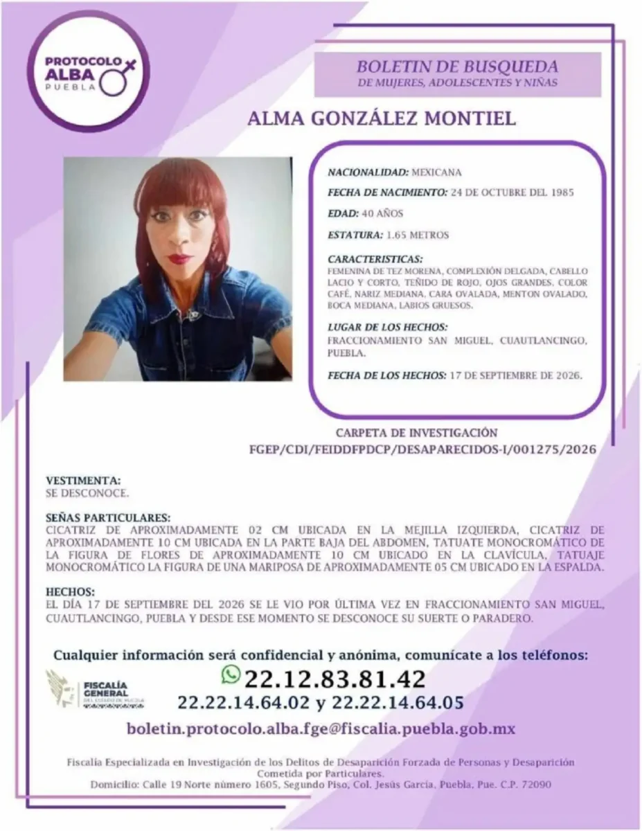 Hallan sin vida a Alma González Montiel, maestra desaparecida