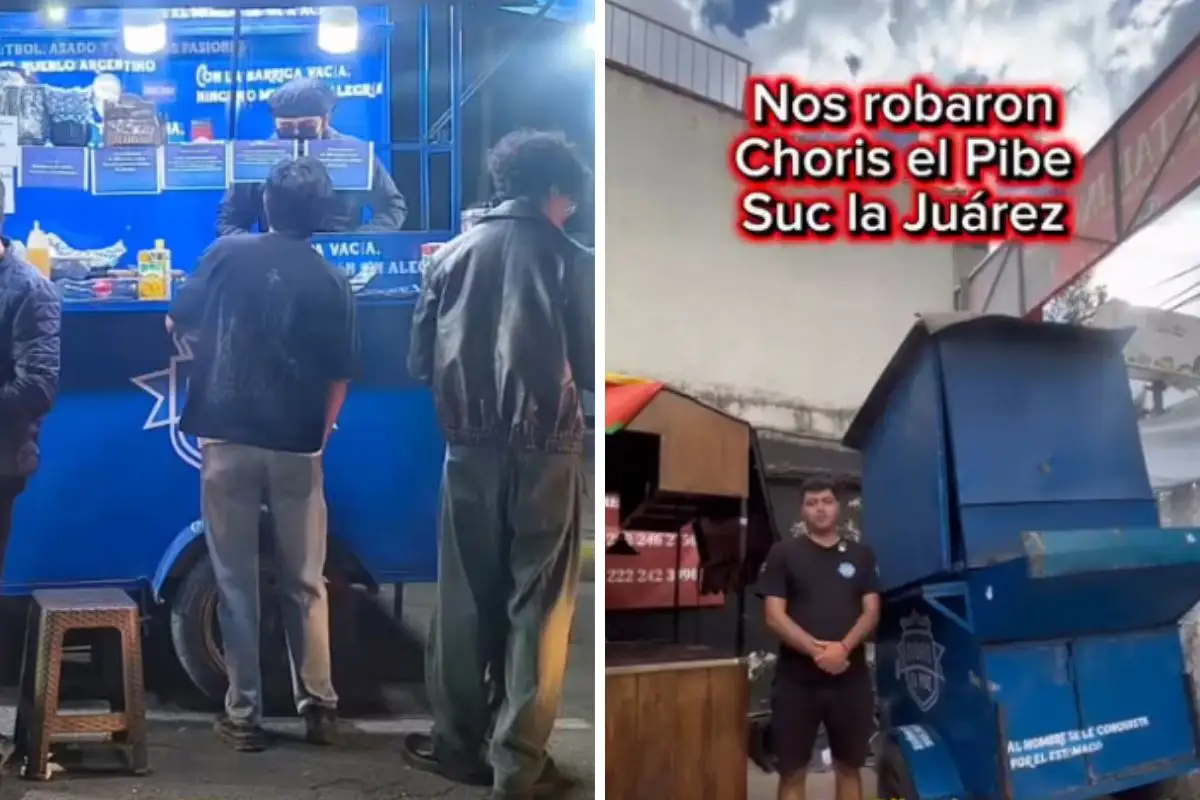Choris El Pibe de la Juárez denuncia robo de su equipo de trabajo
