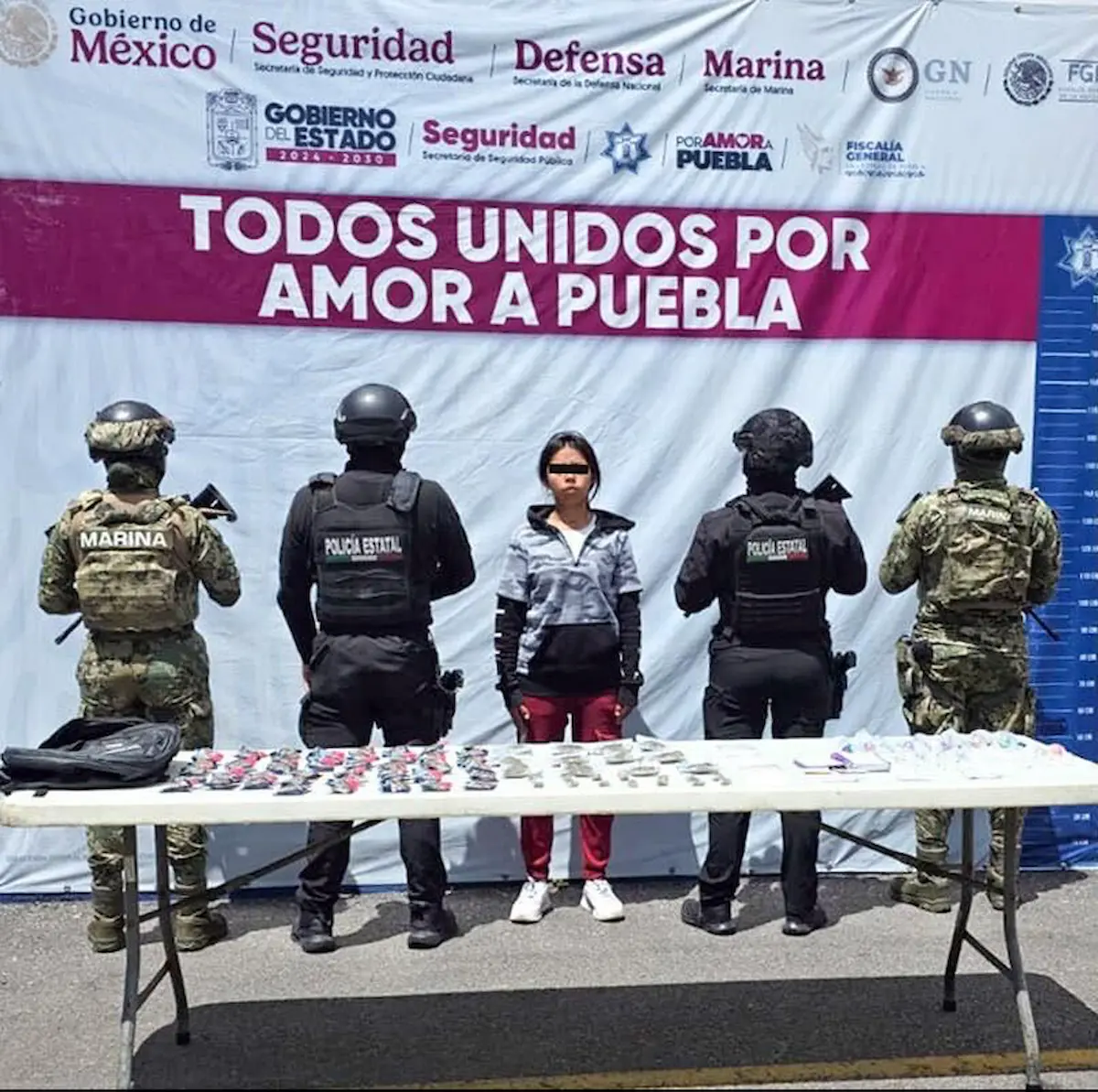 Detiene SSP a una integrante más de “Los Pocholos” en posesión de droga