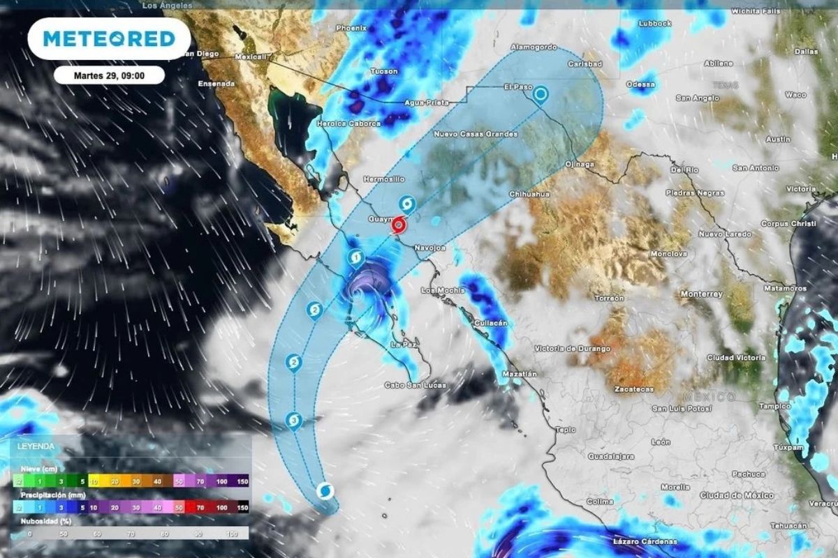 Huracán Polo avanza hacia Baja California Sur; golpeará dos veces México 3 Huracán Polo avanza hacia Baja California Sur