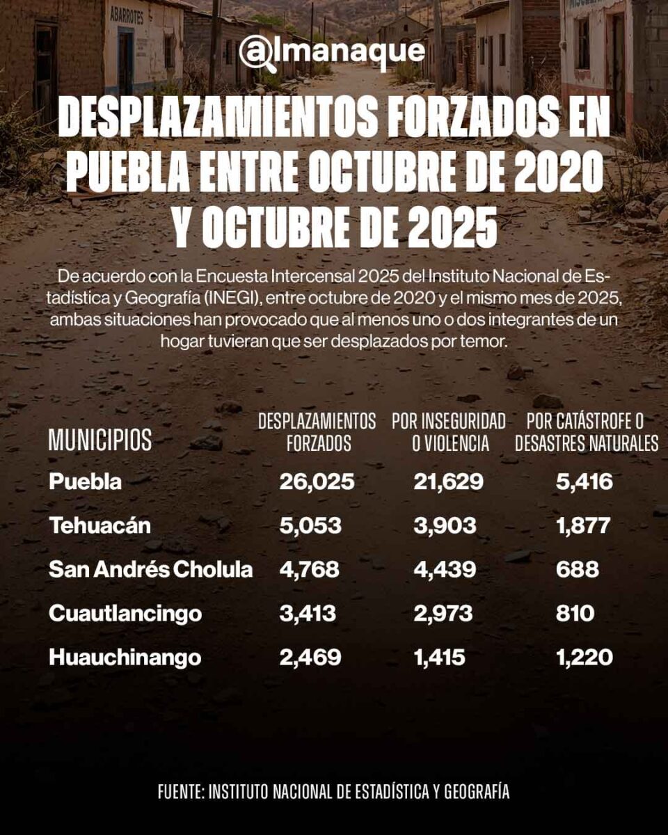 web Grafico Desplazamiento forzado en Puebla