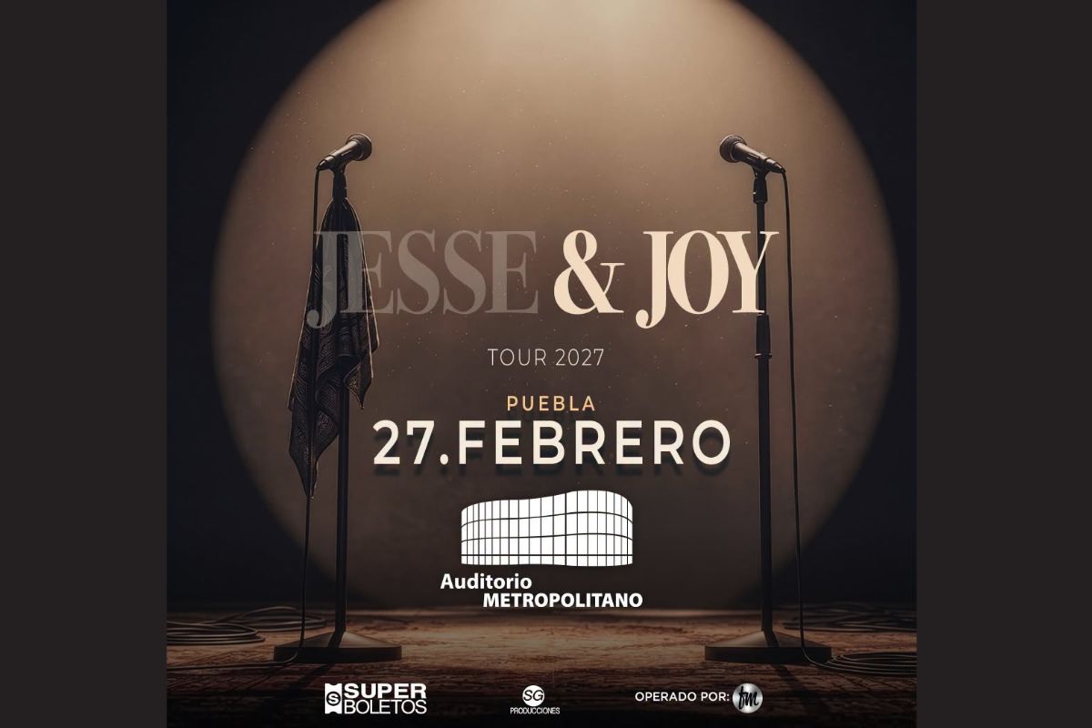 Jesse & Joy se presentarán en el Auditorio Metropolitano de Puebla el 27 de febrero de 2027 | Foto: Cortesía