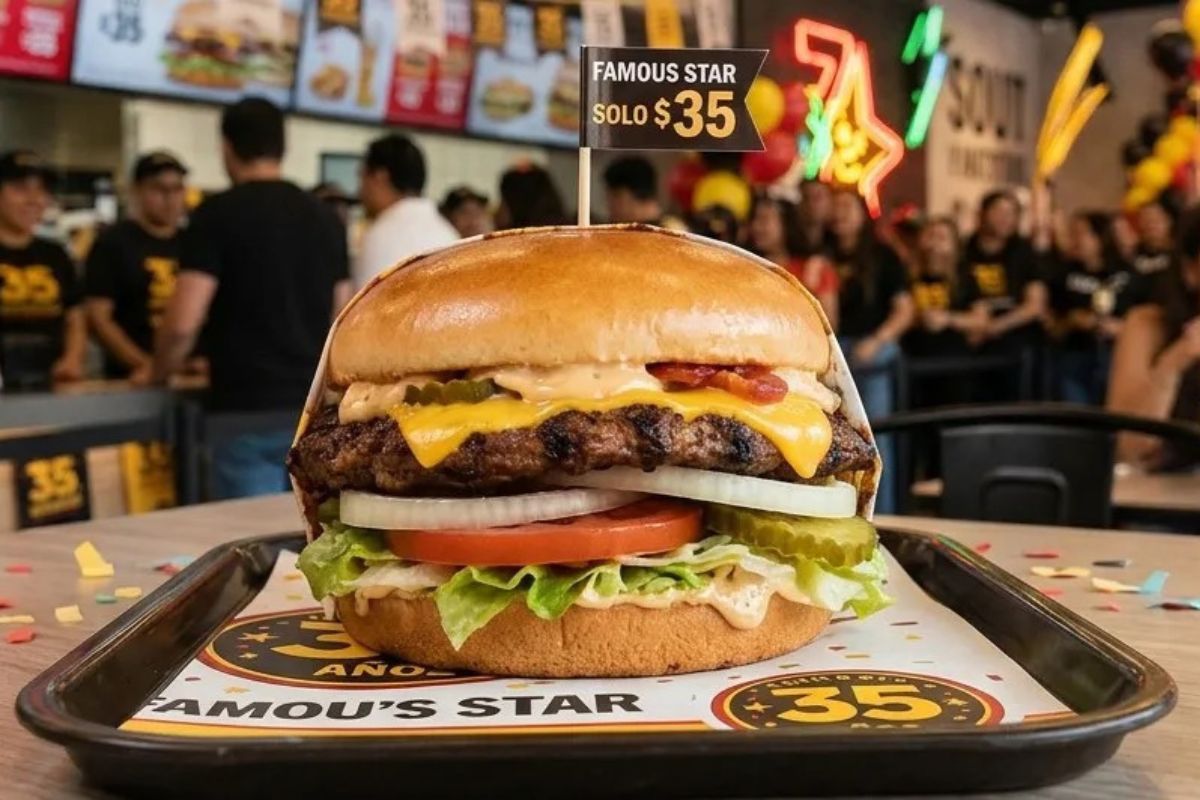 Carl’s junior celebra su aniversario con hamburguesas a 35 pesos este 30 de septiembre