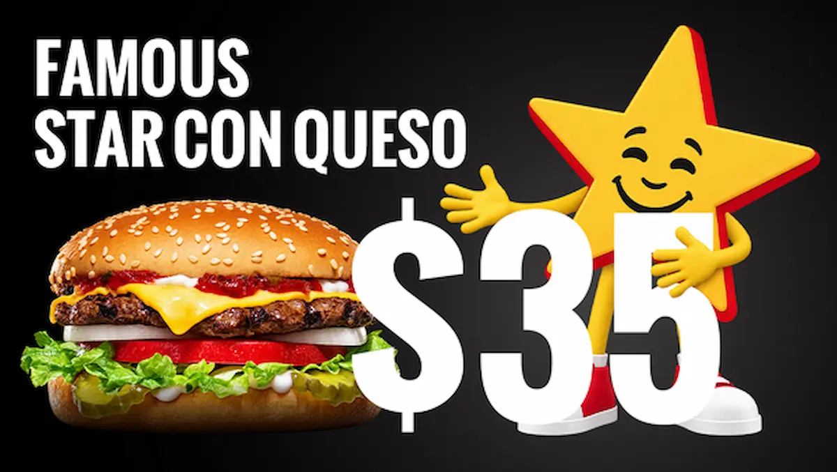 Carl’s junior celebra su aniversario con hamburguesas a 35 pesos este 30 de septiembre