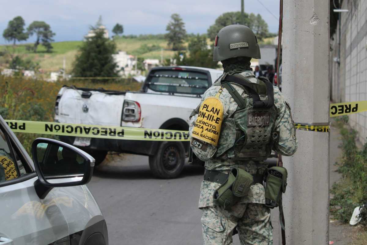 Doble homicidio en San Pedro Cholula: Localizan dos cuerpos en Santa María Acuexcomac 2 Zona acordonada tras el hallazgo de dos hombres sin vida en Santa María Acuexcomac, San Pedro Cholula | Foto: Cortesía