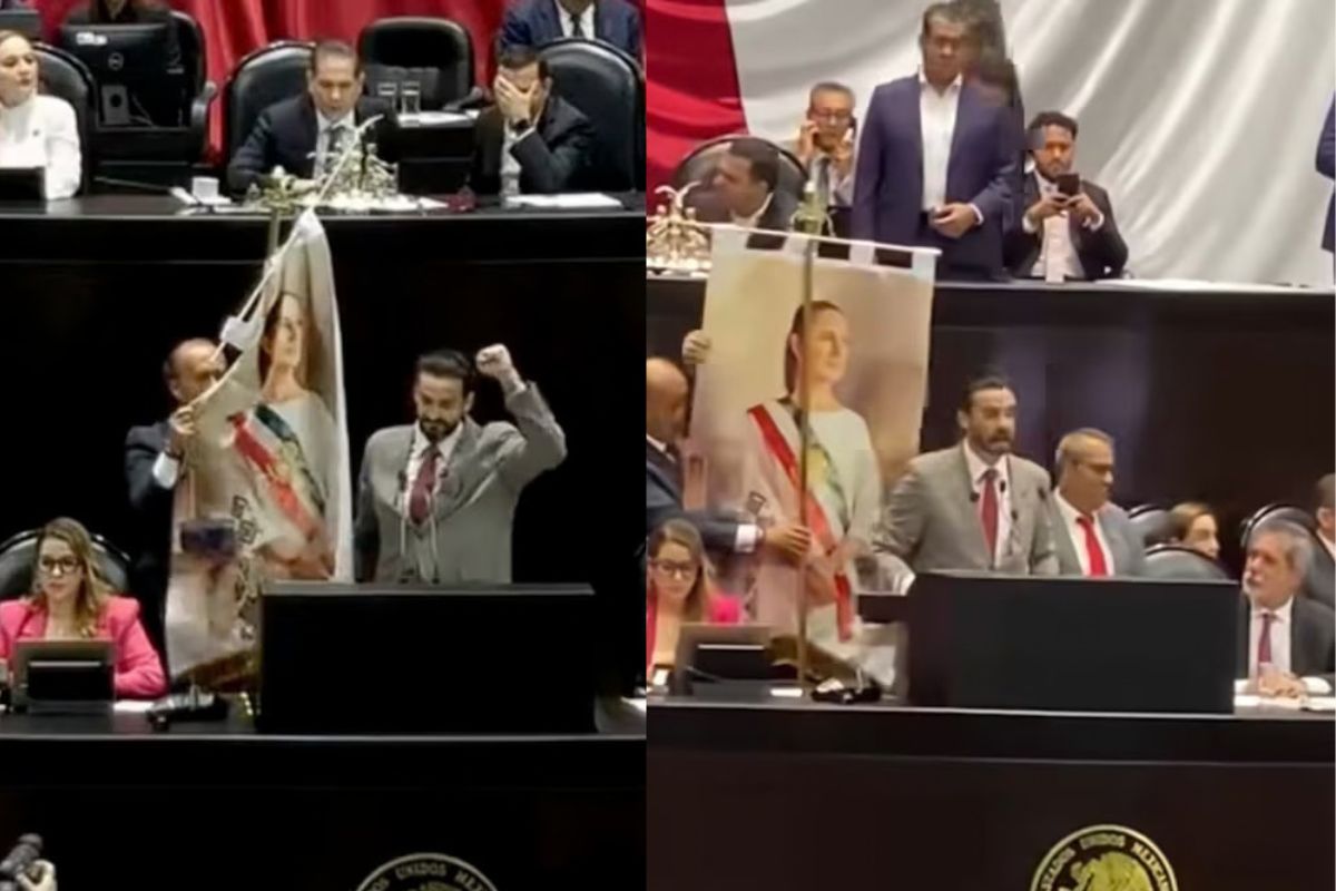 Toño López es la burla nacional por sacar estandarte de Sheinbaum