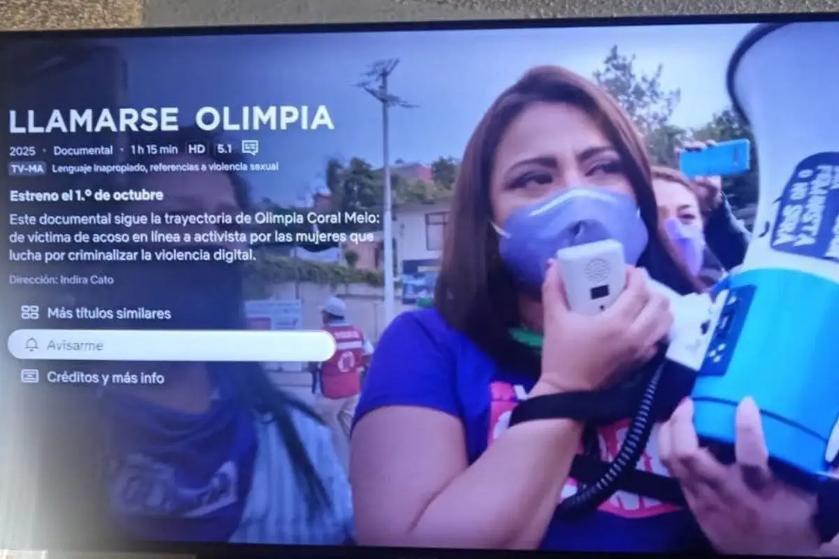 Ya puedes ver en Netflix el documental “Llamarse Olimpia”; de esto trata 4 Documental Llamarse Olimpia ya se estrenó en Netflix
