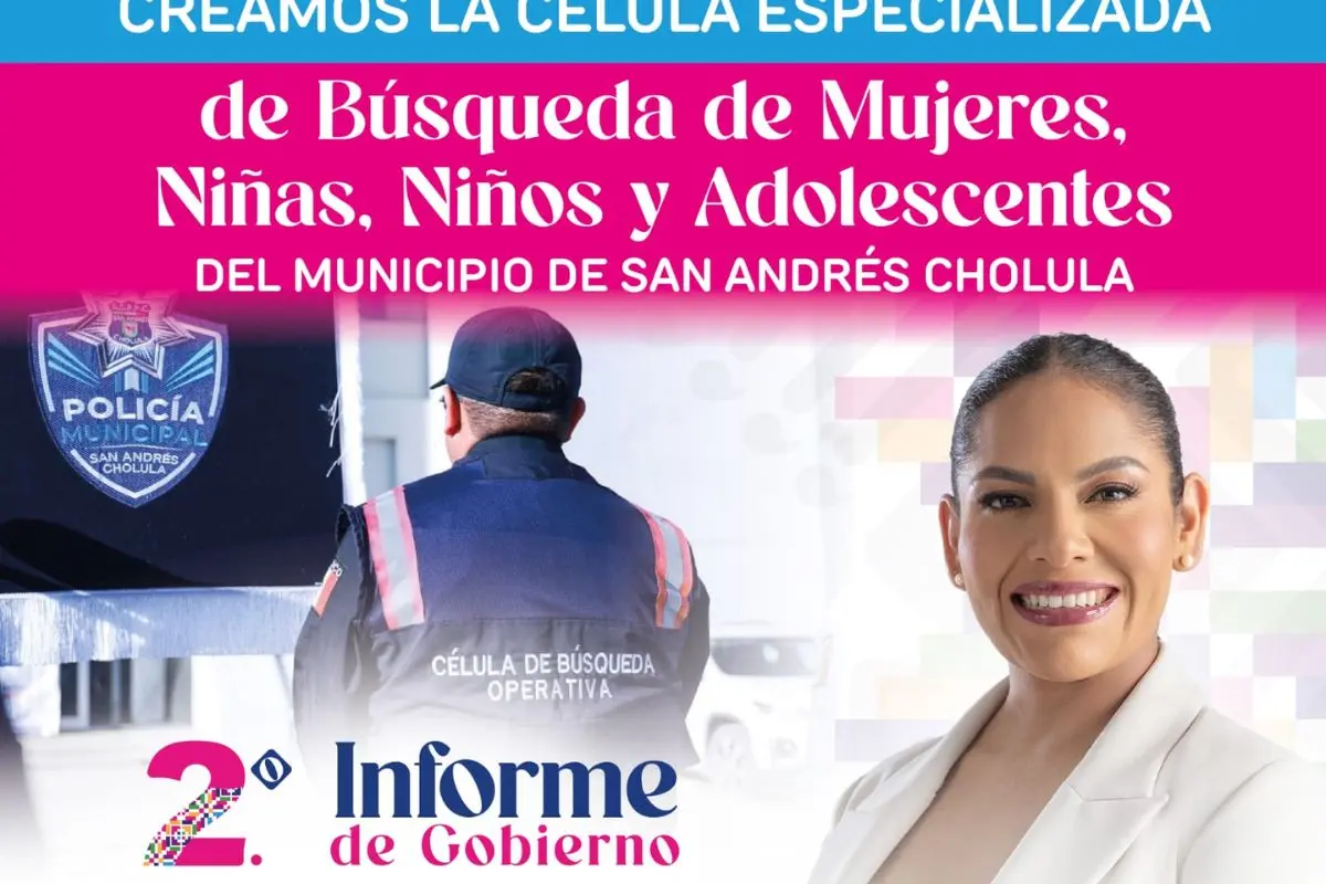 Creamos la Célula Especializada de Búsqueda de Mujeres, Niños y Adolescentes en San Andrés Cholula