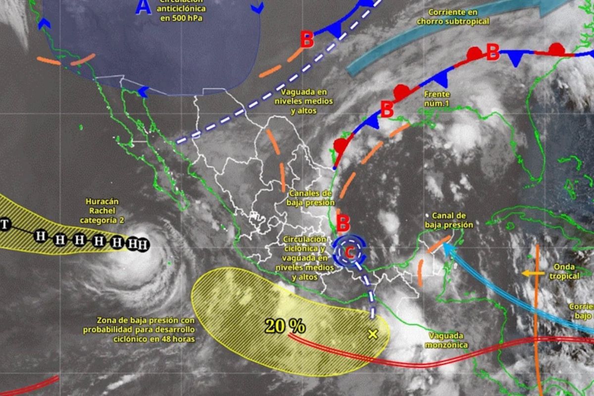 Rachel y Frente frío en Puebla dejarán un domingo lluvioso