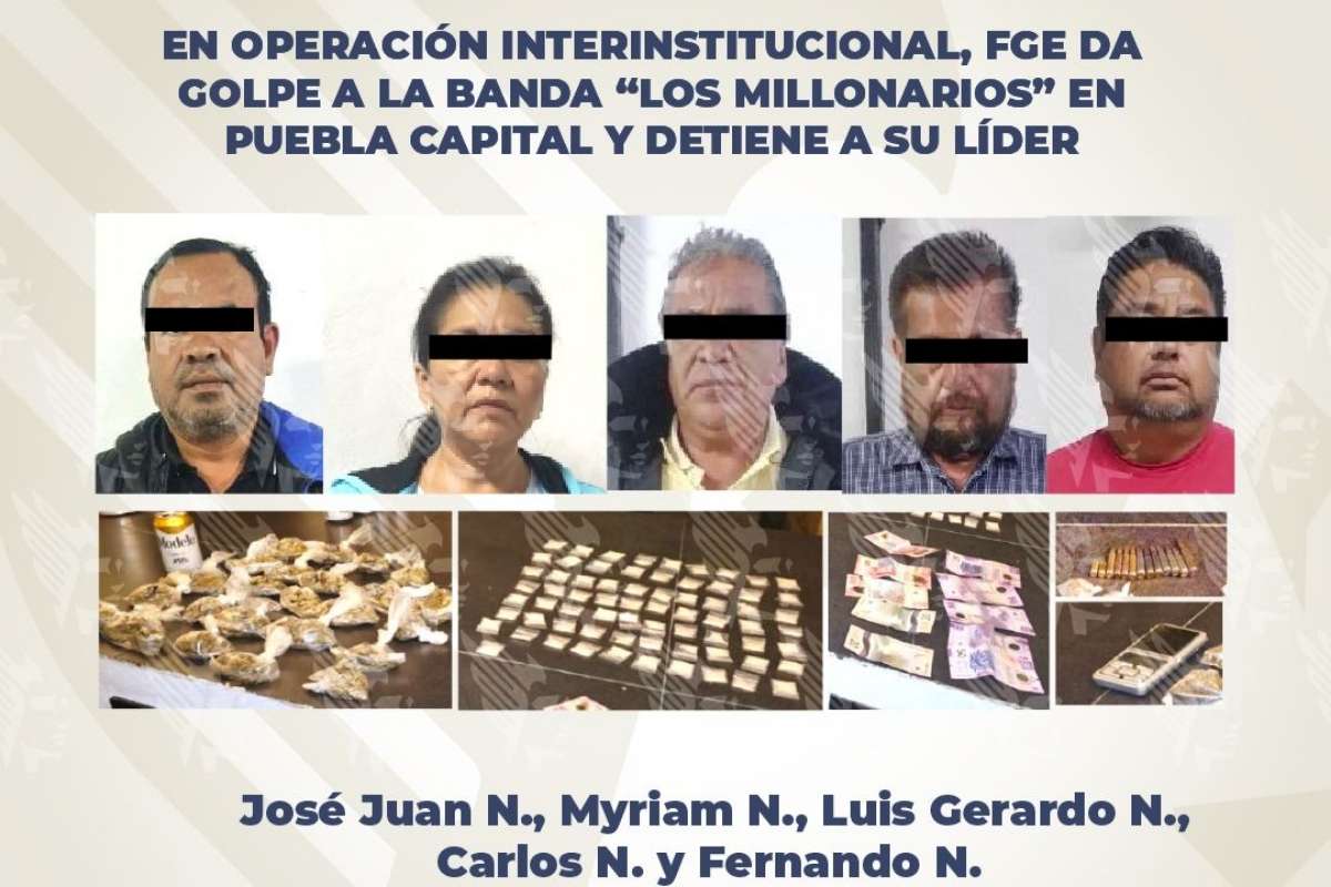 Caen cinco integrares más de Los Millonarios 