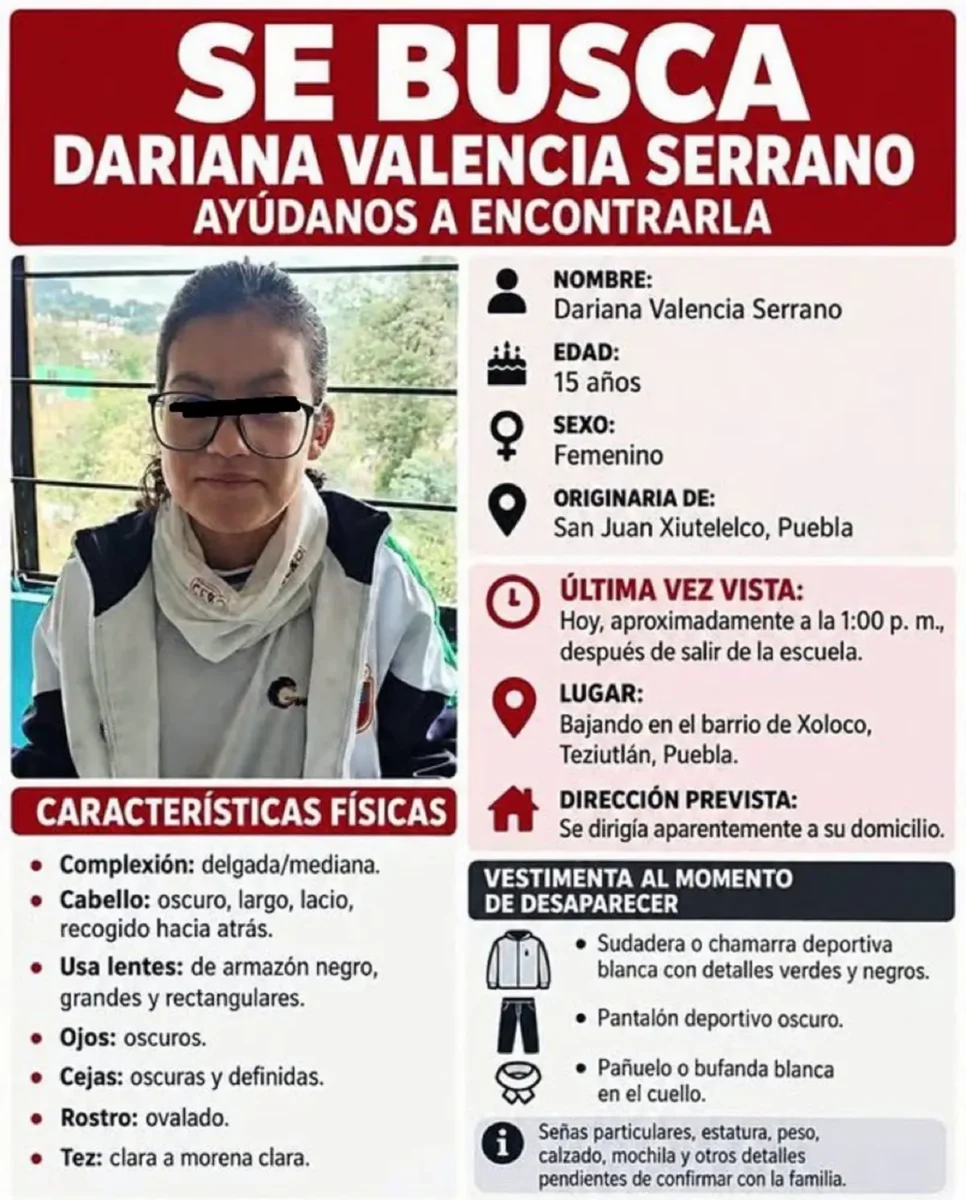 Feminicidio de Dariana: encuentran sin vida a adolescente 