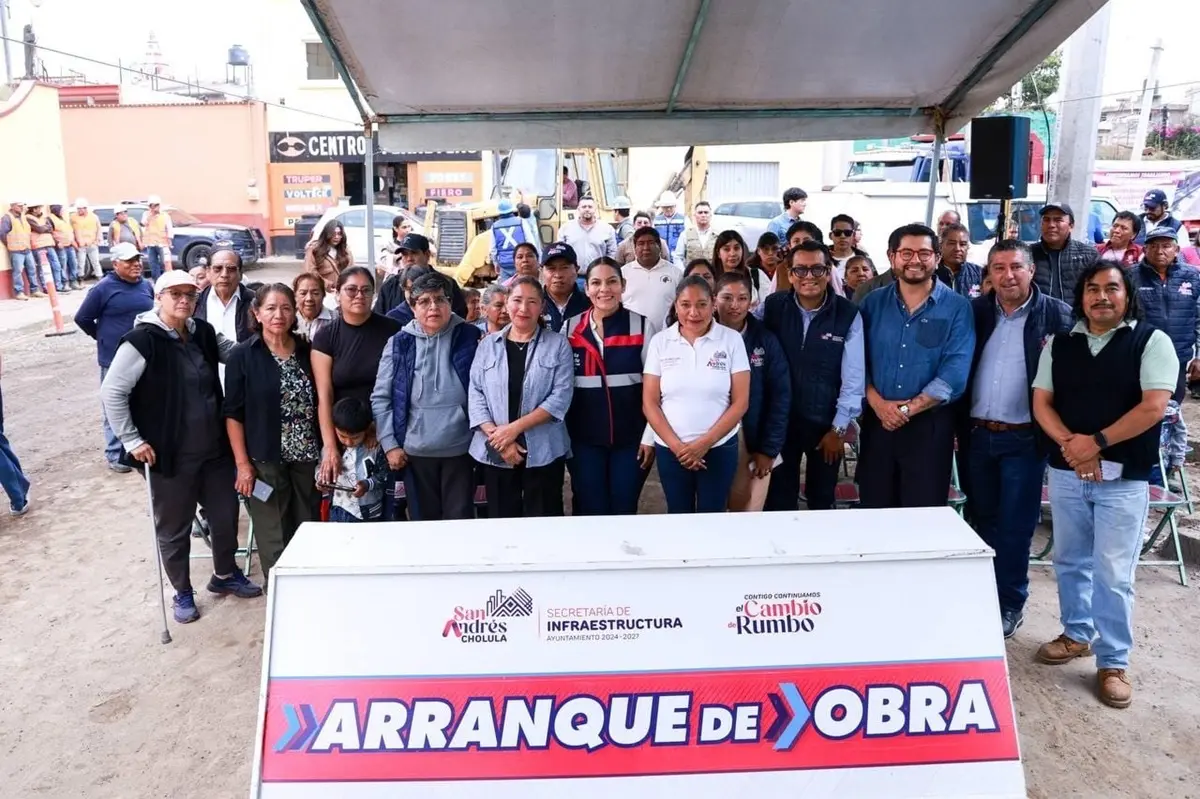 Continúa Lupita Cuautle con el inicio de obras prioritarias y solicitadas por la ciudadanía de San Andrés Cholula