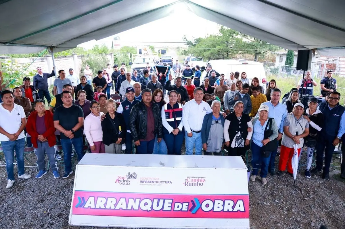 Continúa Lupita Cuautle con el inicio de obras prioritarias y solicitadas por la ciudadanía de San Andrés Cholula