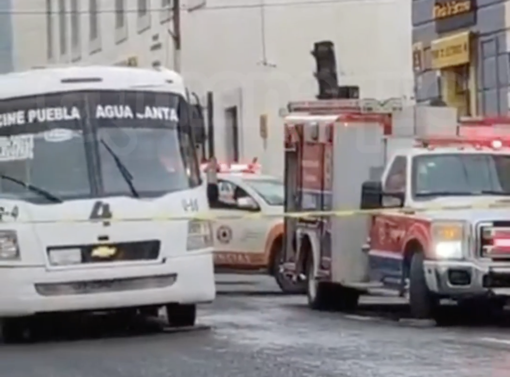 Ruta 4 atropella y mata a una mujer en el Centro Histórico de Puebla