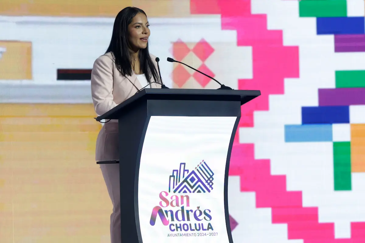 Lupita Cuautle en segundo informe como alcaldesa de San Andrés Cholula