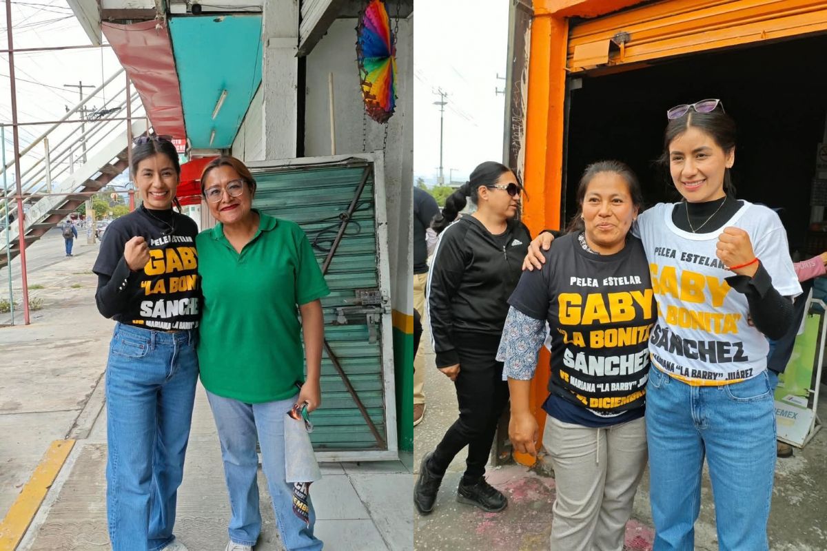 Entre abrazos y sonrisas, Gaby "La Bonita" Sánchez conecta con su gente