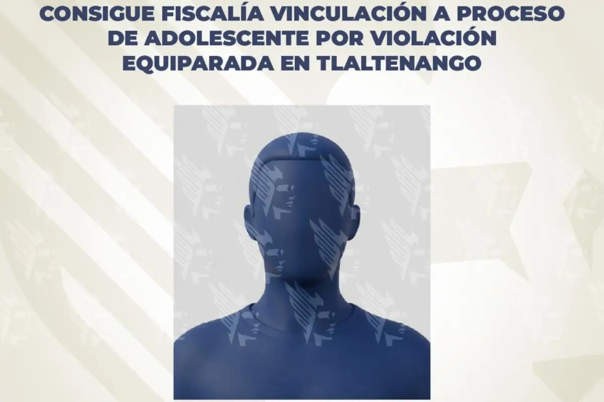 Vinculan a adolescente por violación en Tlaltenango
