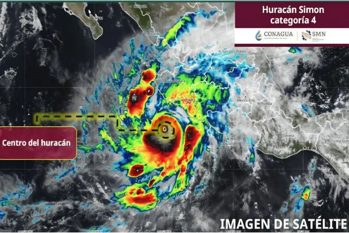 Suspenden actividades por huracán Simón en estos estados