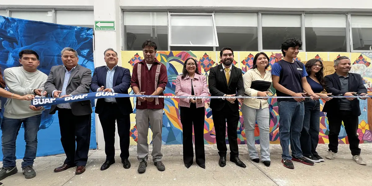 Inauguran mural en el Complejo Regional Mixteca de la BUAP