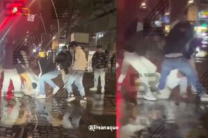 Jóvenes protagonizan riña en Avenida Juárez