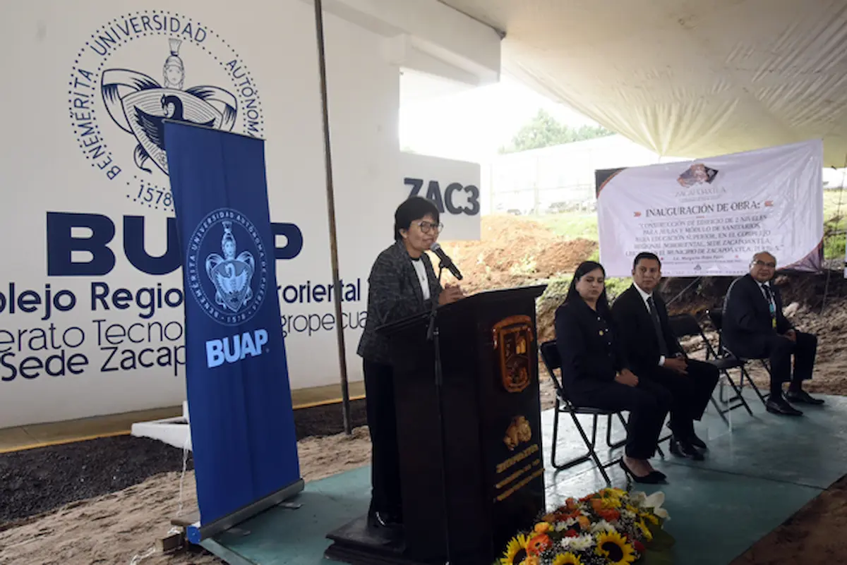 Inaugura Lilia Cedillo nuevo edificio en el Bachillerato Tecnológico Agropecuario BUAP de Zacapoaxtla