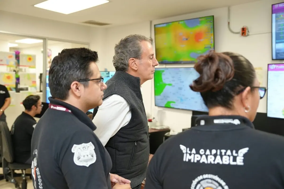 Supervisa Pepe Chedraui labores de monitoreo y alertamiento ante fenómenos de riesgo