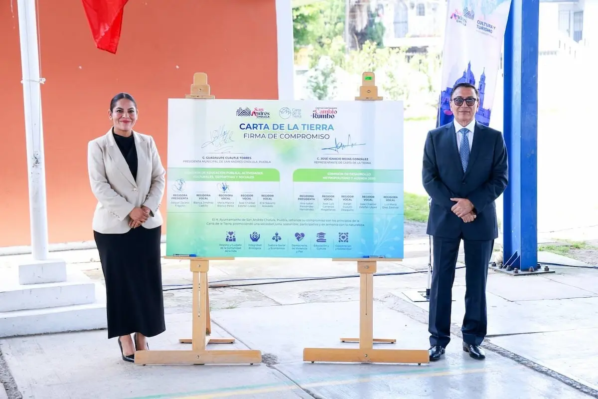 Reafirma Lupita Cuautle compromiso ambiental con firma de la Carta de la Tierra