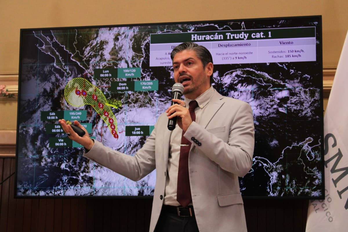 Simón, el huracán Trudy y el frente frío 2 provocarán lluvias en estos estados