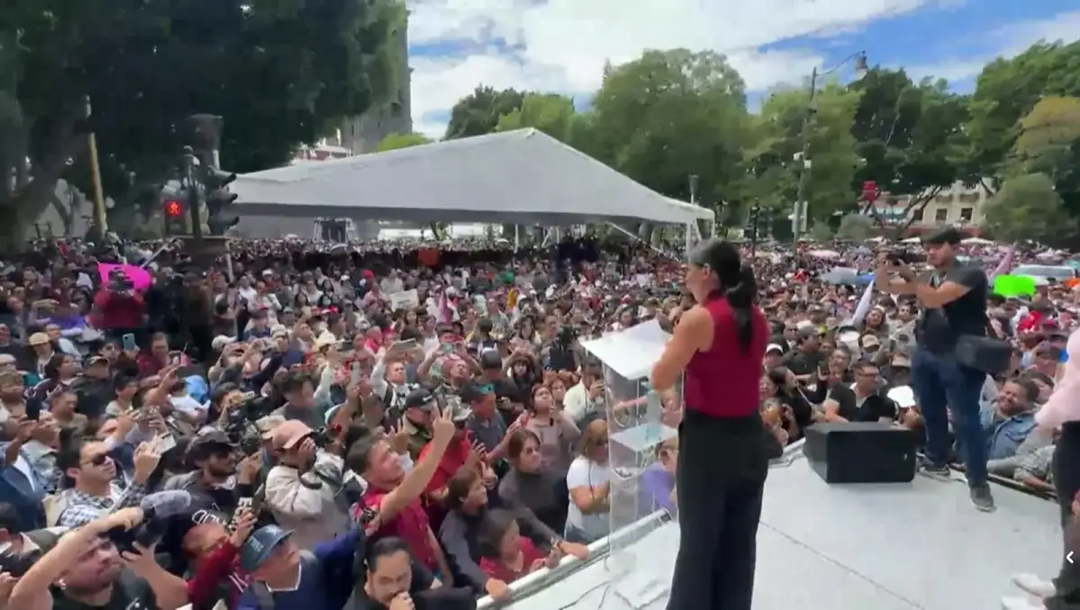 Gaby “La Bonita” Sánchez reúne a 40 mil poblanas y poblanos, reivindica una transformación donde el poder político esté al servicio del pueblo