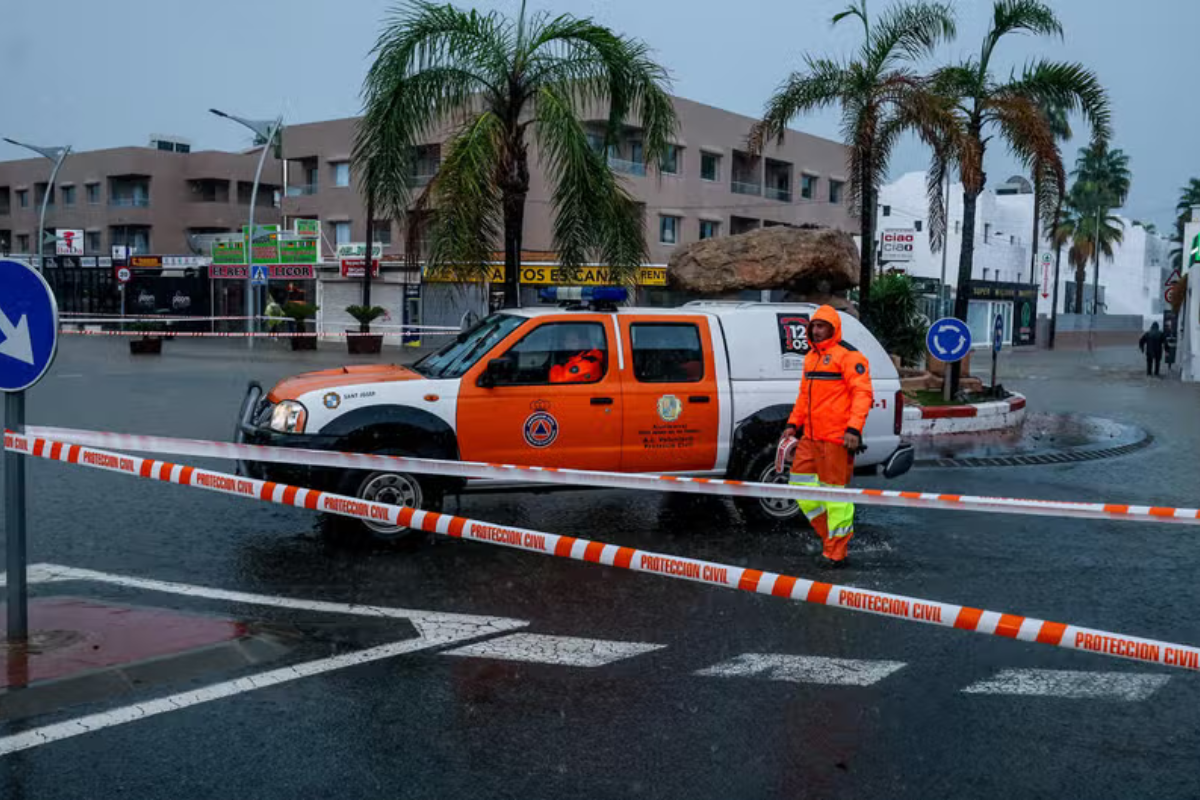 Tormenta en España deja una mujer muerta, inundaciones y vuelos cancelados 