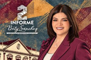 Bety Sánchez en su segundo informe en Zacatlán 
