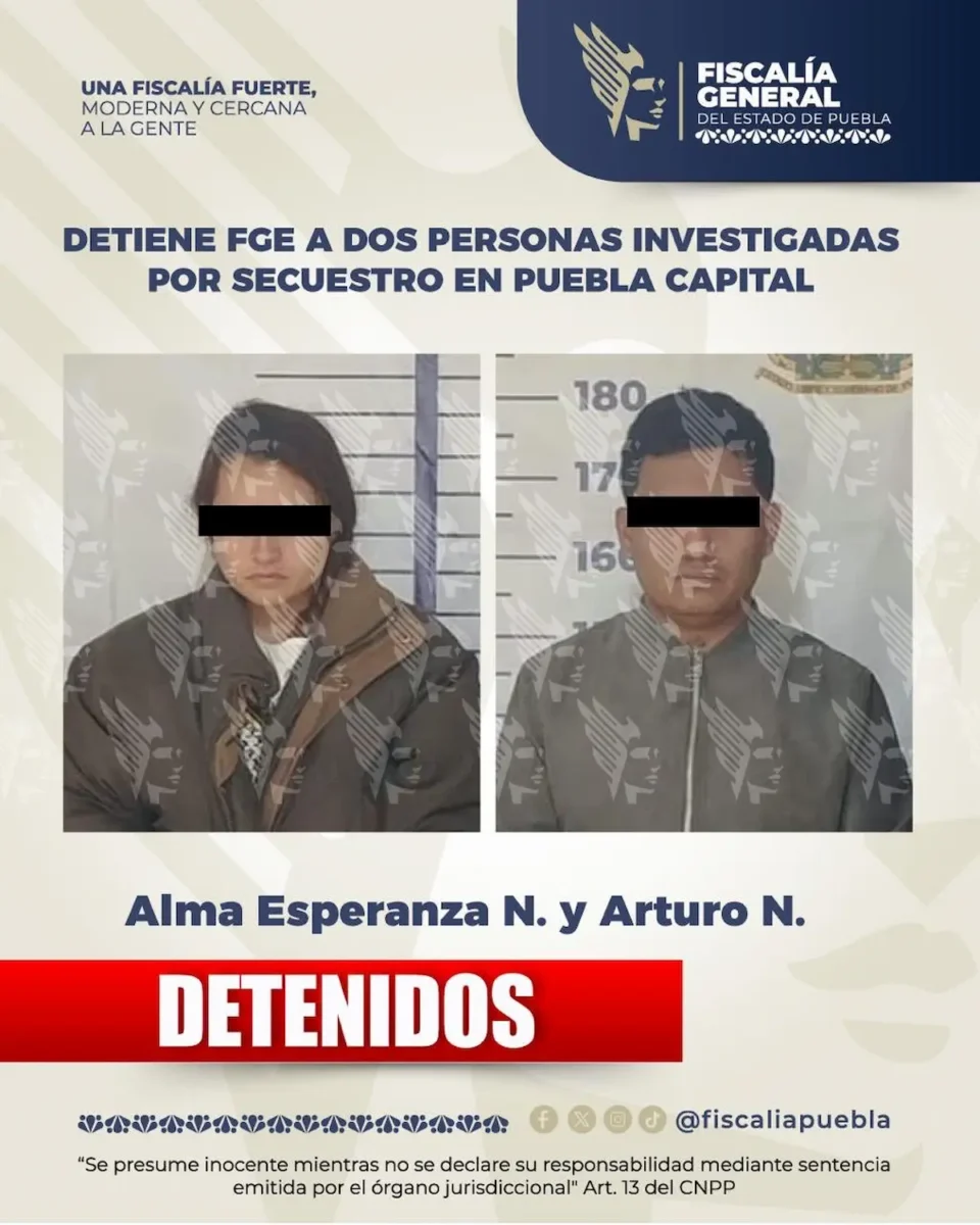 Detienen a pareja que secuestró y extorsionó a comerciante cerca de la CAPU