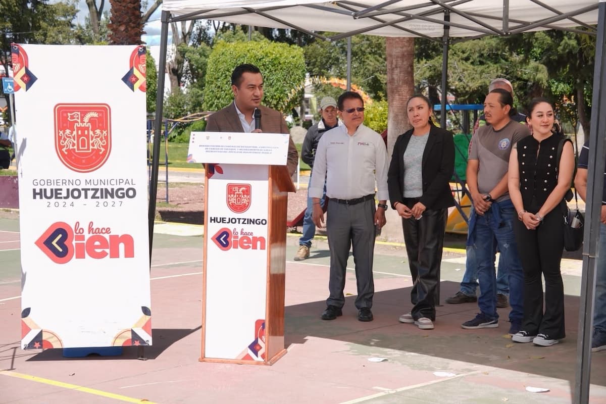 Roberto Solís va por el rescate de espacios deportivos en Huejotzingo