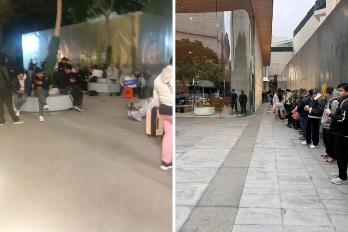 Así las filas para comprar el iPhone Duo en México de 80 mil pesos