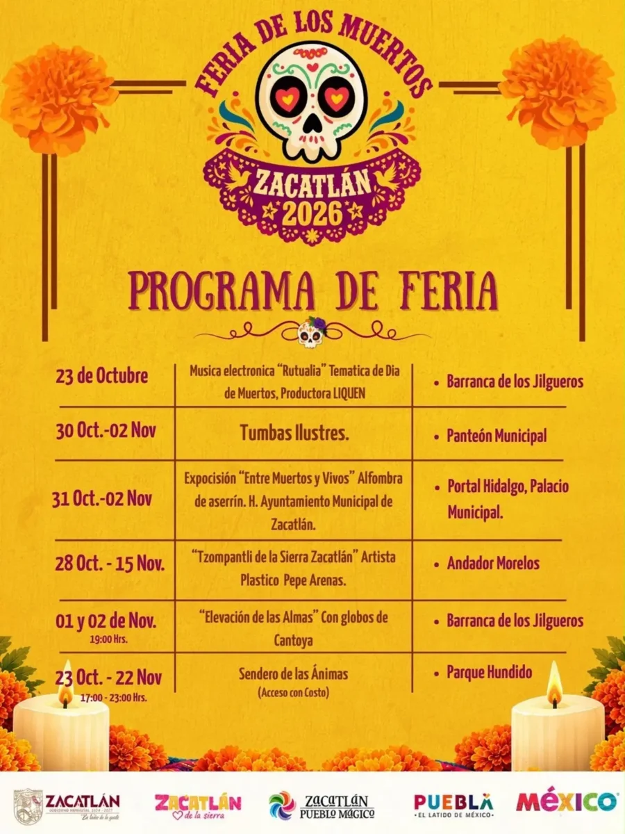Zacatlán presenta actividades de la Feria de los Muertos para impulsar el turismo y las tradiciones