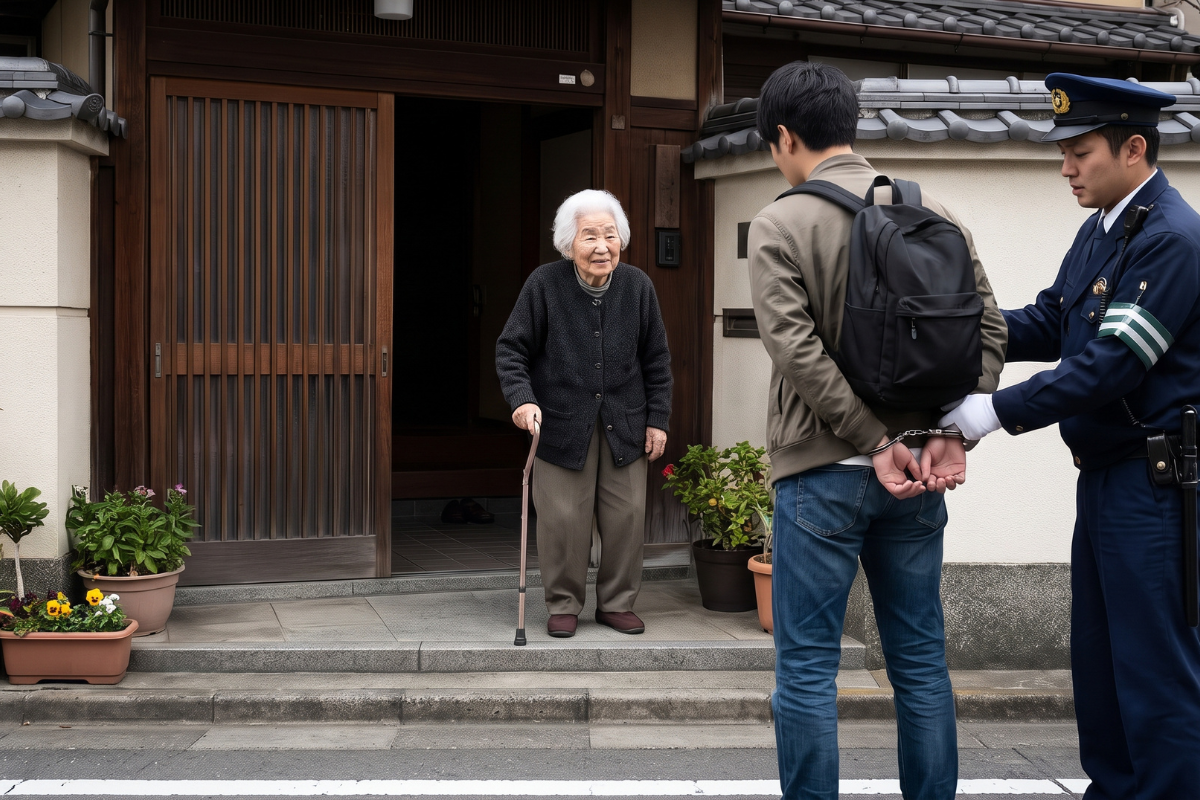 Abuelita japonesa de 93 años engaña a estafador y ayuda a detenerlo