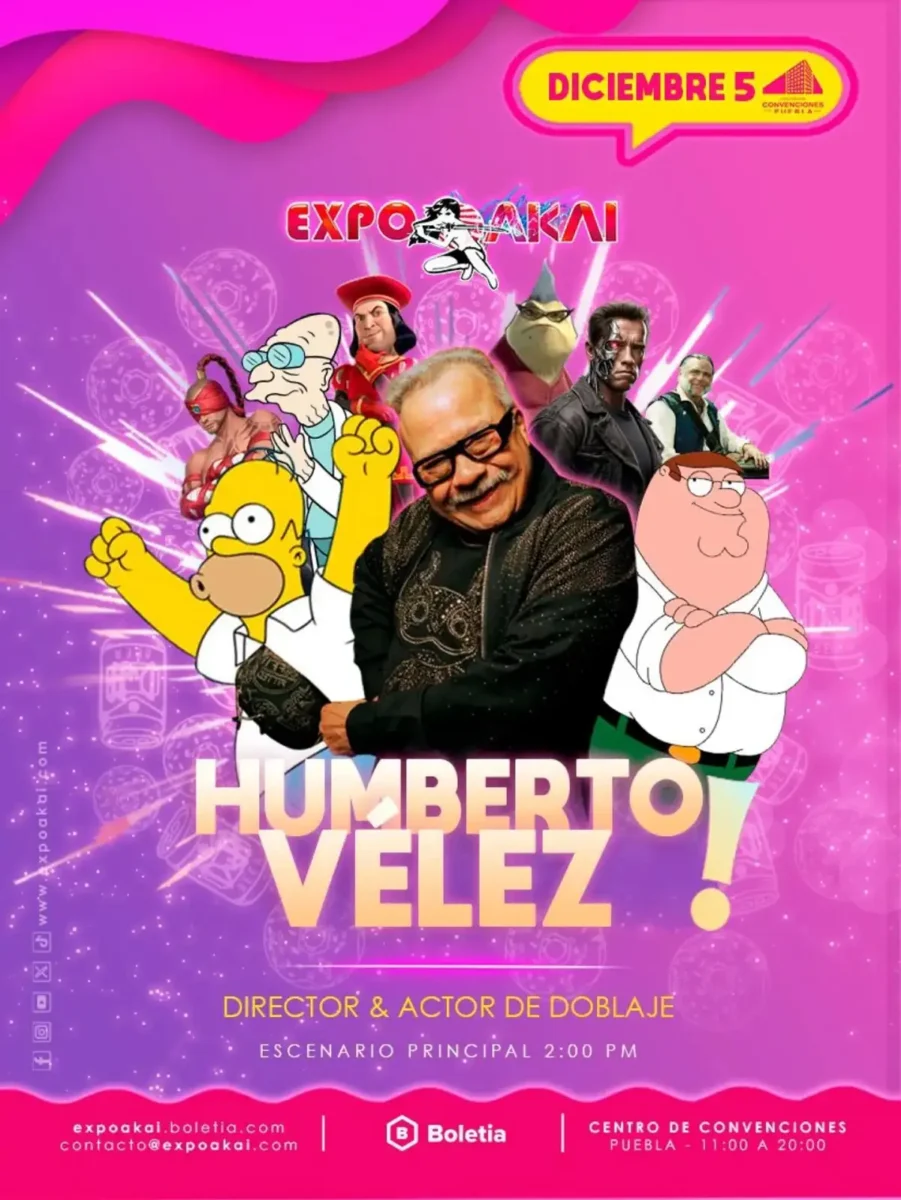 Humberto Vélez en Puebla: dónde y cuándo ver al actor de doblaje 