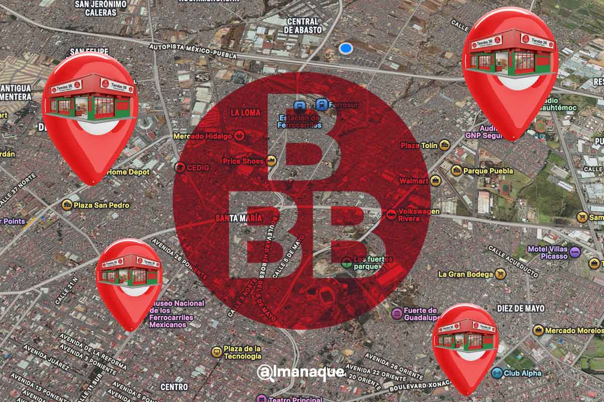 portada colonias con mas tiendas 3B en Puebla